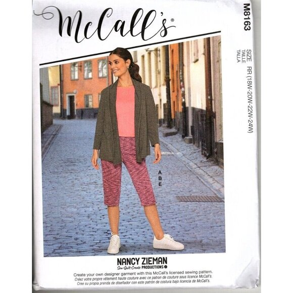 McCall's M8163 Womens 18 to 24 Jacket, Top, Skirt and Pants Uncut Sewing Pattern - Picture 1 of 2